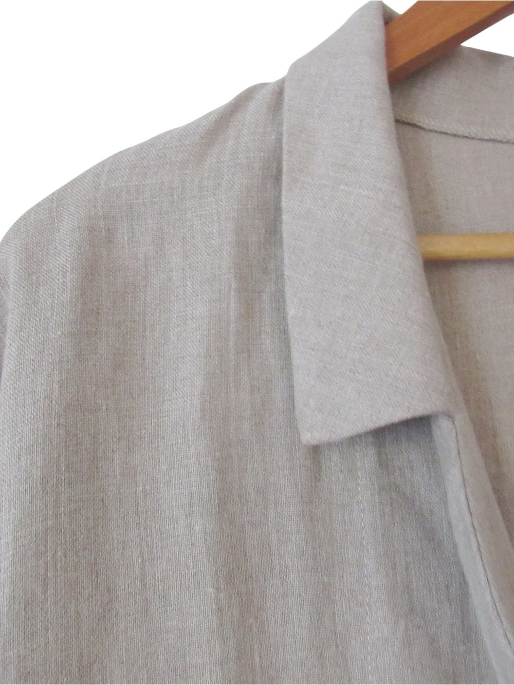 Old Linen Mill Linen Jacket XS/S Relaxed Oversized Boxy Pockets Lagenlook - Picture 3 of 9